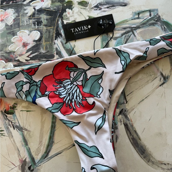 LAST PRICE ππ€TAVIK minimal coverage floral print swimming bottom π - Picture 6 of 8